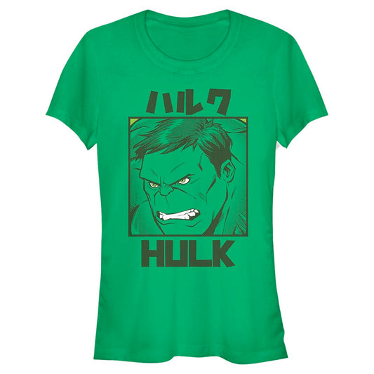 Junior's Marvel HULK KANJI T-Shirt