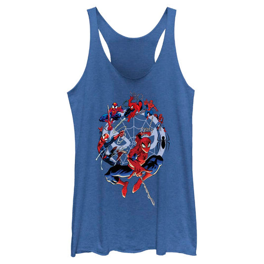 Junior's Marvel Spider-Man Beyond Amazing SPIDEY CIRCLE EVOLUTION Tank Top