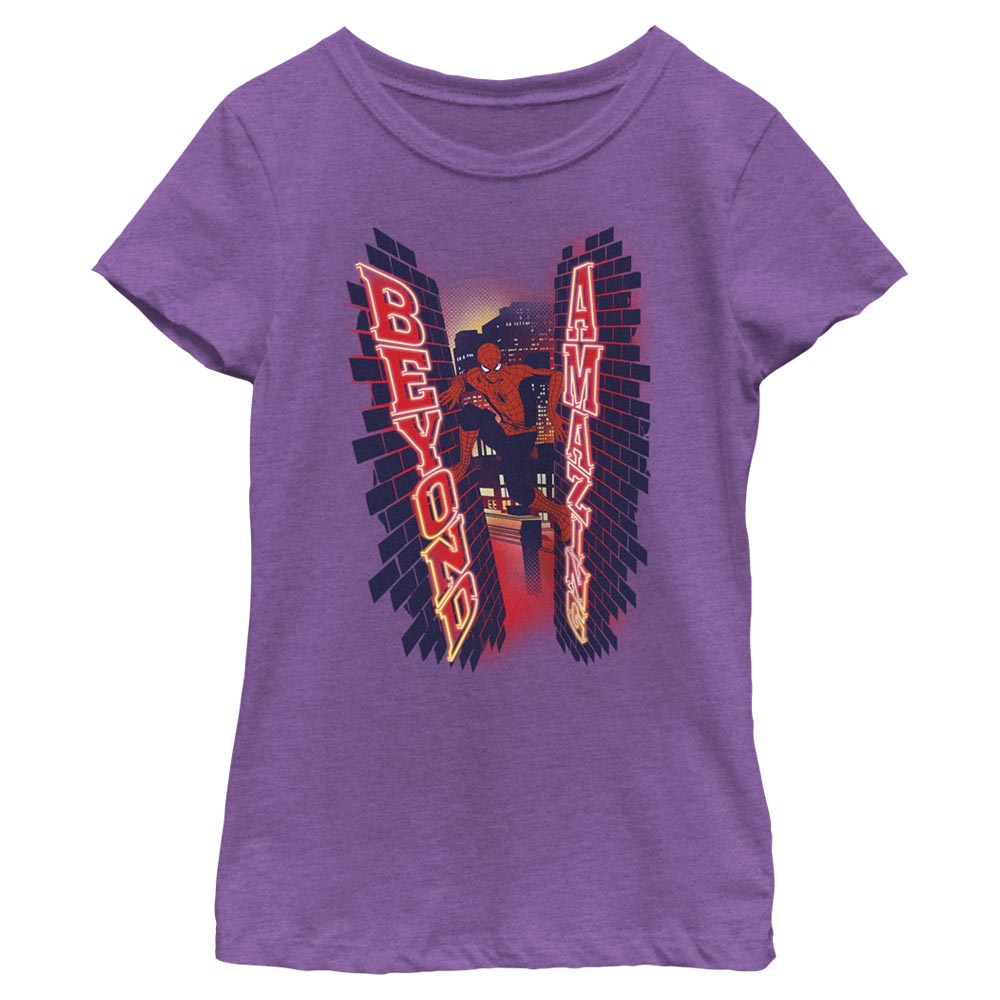 Girl's Marvel Spider-Man Beyond Amazing WALL CLIMB BEYOND T-Shirt